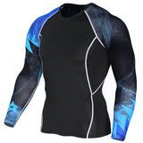 Wolf 3D Printed tshirt Compression Tights Men Fitness Running Shirt Gym Cycling Clothing - Dollarwoods