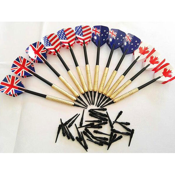12 Pieces Professional 14 Grams Soft Tip Darts Set with Extra Plastic Tips for Electronic Dartboard Accessories - Dollarwoods