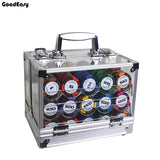 600/1000pcs/set Casino Clay Wheat Poker Chip Set High Qulaity Cheap Set with Acrylic BOX/Tray/Big Table Cloth - Dollarwoods