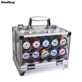 600/1000pcs/set Casino Clay Wheat Poker Chip Set High Qulaity Cheap Set with Acrylic BOX/Tray/Big Table Cloth - Dollarwoods