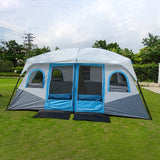 Large Camping Tent Outdoor Big Family Tent 8 10 12 Person Party Tent Waterproof Cabin Camp Anti UV Marquee Tents - Dollarwoods