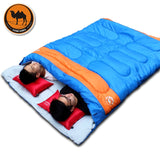 New practical double person sleeping bag outdoor camping Adult sleeping bag lover couple travel warm weather use sleeping bag - Dollarwoods