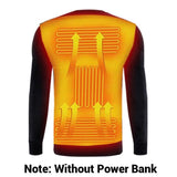 Winter Heated Underwear Fleece Lined Heating Thermal Underwear Set USB Electric Heated T-Shirts & Pants Battery Powered Ski Wear - Dollarwoods