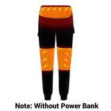 Winter Heated Underwear Fleece Lined Heating Thermal Underwear Set USB Electric Heated T-Shirts & Pants Battery Powered Ski Wear - Dollarwoods