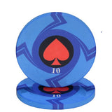 New  EPT Ceramic Texas Poker Chips Professional Casino European Poker Chips Set 10pcs/Lot - Dollarwoods