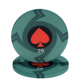 New  EPT Ceramic Texas Poker Chips Professional Casino European Poker Chips Set 10pcs/Lot - Dollarwoods