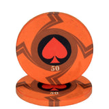 New  EPT Ceramic Texas Poker Chips Professional Casino European Poker Chips Set 10pcs/Lot - Dollarwoods