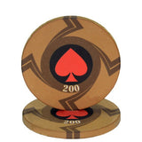 New  EPT Ceramic Texas Poker Chips Professional Casino European Poker Chips Set 10pcs/Lot - Dollarwoods