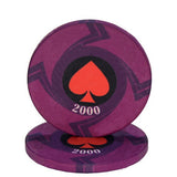 New  EPT Ceramic Texas Poker Chips Professional Casino European Poker Chips Set 10pcs/Lot - Dollarwoods