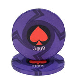 New  EPT Ceramic Texas Poker Chips Professional Casino European Poker Chips Set 10pcs/Lot - Dollarwoods