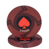 New  EPT Ceramic Texas Poker Chips Professional Casino European Poker Chips Set 10pcs/Lot - Dollarwoods