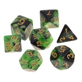 7Pcs Polyhedral Dice Double-Colors Polyhedral Game Dice for RPG Dungeons and Dragons DND RPG MTG D20 D12 D10 D8 D6 D4 Table Game - Dollarwoods