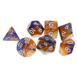 7Pcs Polyhedral Dice Double-Colors Polyhedral Game Dice for RPG Dungeons and Dragons DND RPG MTG D20 D12 D10 D8 D6 D4 Table Game - Dollarwoods