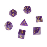 7Pcs Polyhedral Dice Double-Colors Polyhedral Game Dice for RPG Dungeons and Dragons DND RPG MTG D20 D12 D10 D8 D6 D4 Table Game - Dollarwoods