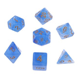 7Pcs Polyhedral Dice Double-Colors Polyhedral Game Dice for RPG Dungeons and Dragons DND RPG MTG D20 D12 D10 D8 D6 D4 Table Game - Dollarwoods