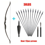 Hot 30lbs/40lbs Taken down Recurve Bow for Archery Bow Shooting Hunting Game Outdoor Sports Right hand&left hand bow can choose - Dollarwoods