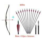 Hot 30lbs/40lbs Taken down Recurve Bow for Archery Bow Shooting Hunting Game Outdoor Sports Right hand&left hand bow can choose - Dollarwoods