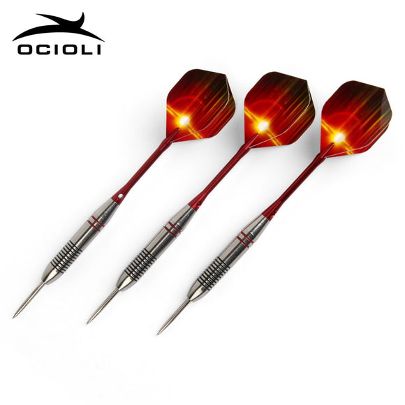 New 3 Pcs/Sets of Darts Professional 24g Steel Tip Dart With Aluminium Shafts Nice Dart Flights High Quality - Dollarwoods