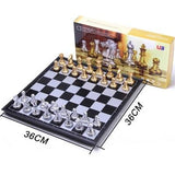 32/36cm Big Size Medieval Chess Sets With Magnetic Chess board 32 Chess Pieces Table Carrom Board Games Figure Sets szachy - Dollarwoods