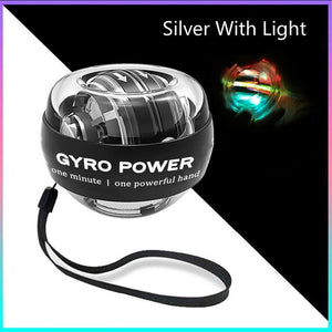 Self-starting Powerball Wrist Power Hand Ball Muscle Relax Spinning Wrist Trainer Exercise Equipment Strengthener with LED Light - Dollarwoods