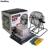 Bingo Set 75 Balls Traditional Bingo Lotto Lottery Family Game Set - Cage Balls Cards Counters Party Bingo Game Lucky Balls Game - Dollarwoods