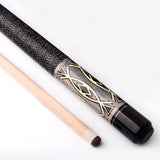 Pool Cue Billiard maple shaft Stick with case linen wrap billards - Dollarwoods