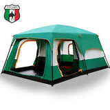 The camel outdoor New big space camping outing two bedroom tent ultra-large hight quality waterproof camping tent Free shipping - Dollarwoods
