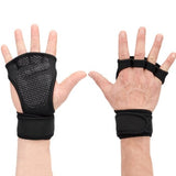 New 1 Pair Weight Lifting Training Gloves Women Men Fitness Sports Body Building Gymnastics Grips Gym Hand Palm Protector Gloves - Dollarwoods