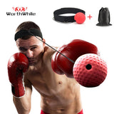 WorthWhile Kick Boxing Reflex Ball Head Band Fighting Speed Training Punch Ball Muay Tai MMA Exercise Equipment Accessories - Dollarwoods