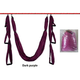 6 Handles Anti-gravity Yoga Hammock Swing Parachute Yoga Gym Hanging Outdoor Leisure Decompression Hammock - Dollarwoods