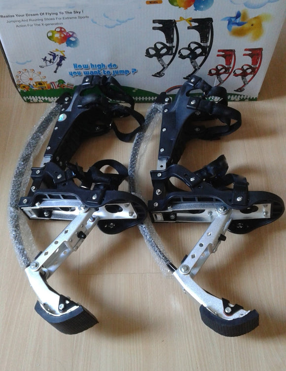 Skyrunner For People Weight 44lbs~88lbs/20kg~40kg black Jumping Stilts/skyrunner/Jump shoes/Flying Shoes - Dollarwoods