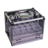 100/1000PCS Casino Poker Chip Sets Gold Crown Texas Hold'em Baccarat Black Jack Poker Clay Chip Coins Acylic Box Trays - Dollarwoods