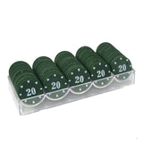 100/1000PCS Casino Poker Chip Sets Gold Crown Texas Hold'em Baccarat Black Jack Poker Clay Chip Coins Acylic Box Trays - Dollarwoods