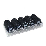 100/1000PCS Casino Poker Chip Sets Gold Crown Texas Hold'em Baccarat Black Jack Poker Clay Chip Coins Acylic Box Trays - Dollarwoods