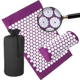 Non-Slip Acupressure Cushion Massage Mat Body Pain Spike Fitness Pilates Exercise Pillow Yoga Mat Gift Bag Applicator kuznetsov - Dollarwoods