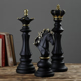 1Pcs Resin Chess Pieces Board Games Accessories International Chess Figurines Retro Home Decor Simple Modern Chessmen Ornaments - Dollarwoods