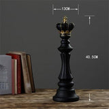 1Pcs Resin Chess Pieces Board Games Accessories International Chess Figurines Retro Home Decor Simple Modern Chessmen Ornaments - Dollarwoods