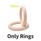 Wood Gymnastic Rings 32/28mm DIA Olympic Gym Rings For Home Gym Fitness Great for Your Muscle Building Ab Workout Strength - Dollarwoods