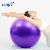 COPOZZ Sports Yoga Balls Pilates Fitness Gym Balance Fitball Massage Training Workout Exercise Ball 55cm 65cm 75cm without pump - Dollarwoods