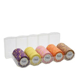 100/200Pieces Poker Chips Set With Box 14g Clay/Ceramic Chips Set Texas Hold'em Poker Chips Casino Coins - Dollarwoods