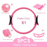 Professional Women Fitness Equipment Pilates Slimming Yoga Ring Circle Gym Workout Training Tool Bodybuilding Exercise 1-5PCS - Dollarwoods