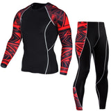 Winter Thermal Underwear Set Men's Sportswear Running Training Warm Base Layer Compression Tights Jogging Suit Men's Gym 2019 - Dollarwoods