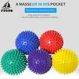 FDBRO Fitness PVC Hand Massage Ball PVC Soles Hedgehog Sensory Training Grip the Ball Portable Physiotherapy Ball 6.5 Free Ship - Dollarwoods