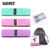 AOLIKES Fitness Hip Loop Resistance Bands Anti-slip Squats Expander Strength Rubber Bands Yoga Gym Training Braided Elastic Band - Dollarwoods