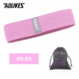 AOLIKES Fitness Hip Loop Resistance Bands Anti-slip Squats Expander Strength Rubber Bands Yoga Gym Training Braided Elastic Band - Dollarwoods