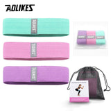 AOLIKES Fitness Hip Loop Resistance Bands Anti-slip Squats Expander Strength Rubber Bands Yoga Gym Training Braided Elastic Band - Dollarwoods