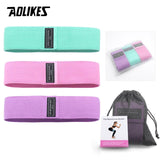 AOLIKES Fitness Hip Loop Resistance Bands Anti-slip Squats Expander Strength Rubber Bands Yoga Gym Training Braided Elastic Band - Dollarwoods