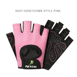 REXCHI Professional Gym Fitness Gloves Power Weight Lifting Women Men Crossfit Workout Bodybuilding Half Finger Hand Protector - Dollarwoods