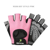REXCHI Professional Gym Fitness Gloves Power Weight Lifting Women Men Crossfit Workout Bodybuilding Half Finger Hand Protector - Dollarwoods