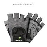 REXCHI Professional Gym Fitness Gloves Power Weight Lifting Women Men Crossfit Workout Bodybuilding Half Finger Hand Protector - Dollarwoods